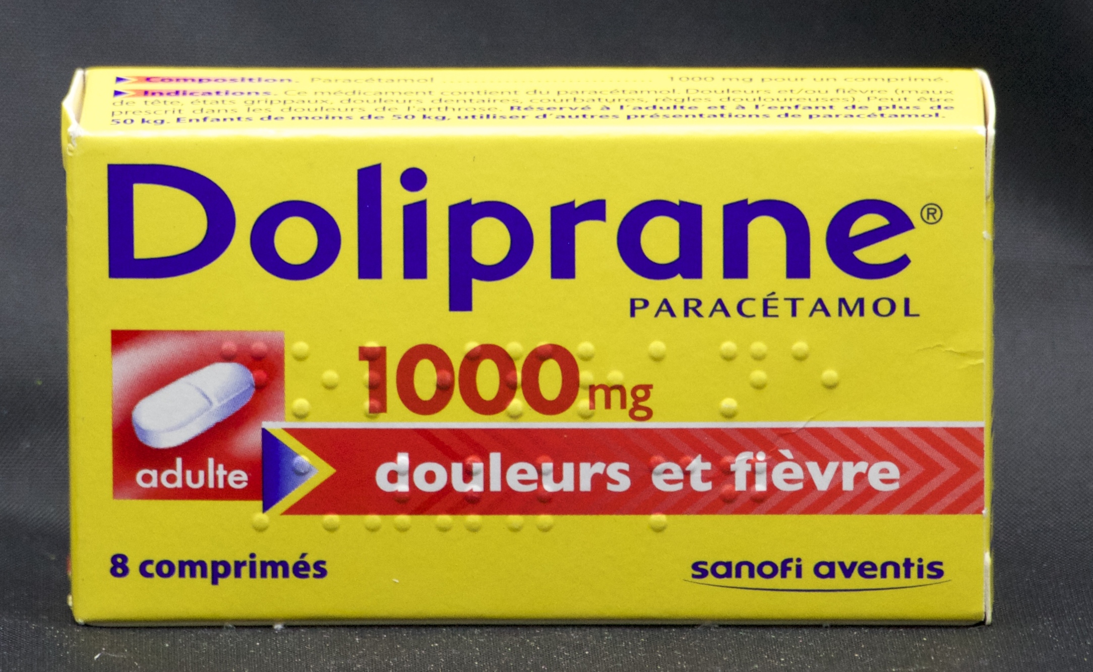 DOLIPRANE 1000 MG CPR BTE 8