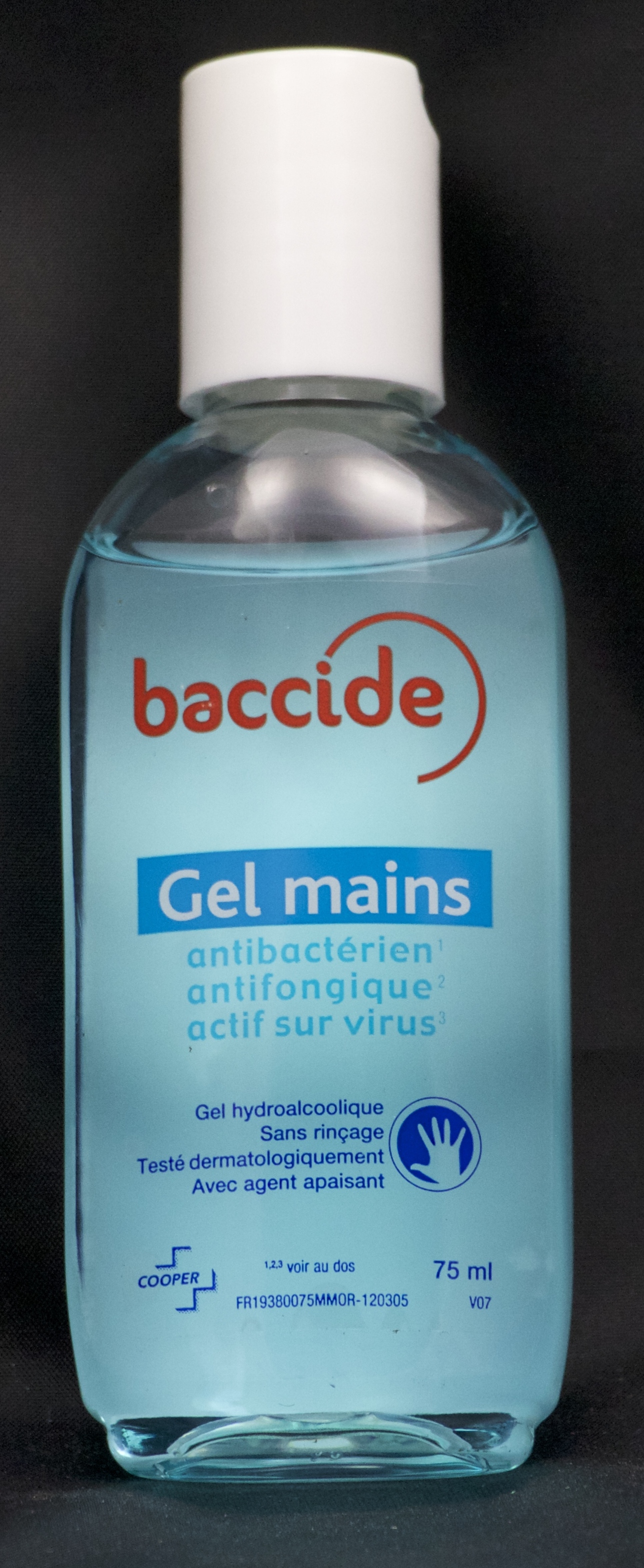 Baccide Gel Hydro Alcoolique Bleu 75ml