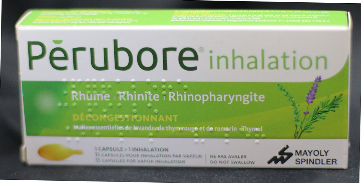 Pérubore inhalation, 15 capsules - inhalation rhume